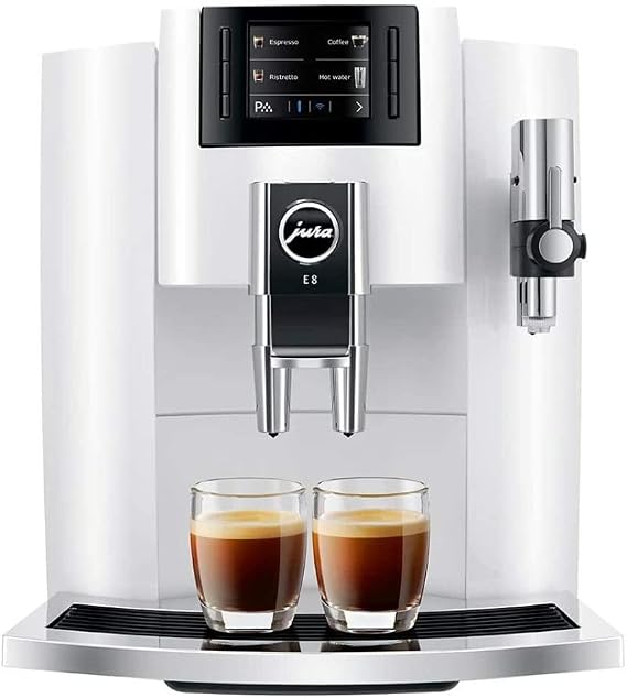 Jura E8 Espresso Coffee Machine (White)