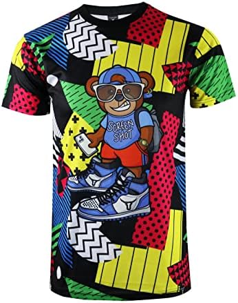 SCREENSHOT Mens Hipster Hip-Hop Premium Technique Designer Tees - Stylish Urban Streetwear Latest NYC Fashion T-Shirts