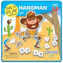 PlayMonster Take N Play Anywhere Hangman Easy to Use, Hard to Lose Fun on the Go Travel Game For Ages 5+