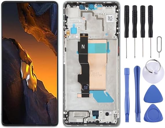 Mobile Displays for Xiaomi Poco F5 AMOLED Material LCD Screen Digitizer Full Assembly with Frame