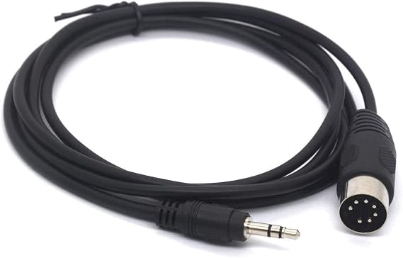 3.5mm to Midi Cable, 7-Pin Din Male to 1/8" Male Audio Lead (1 Meter/3ft)