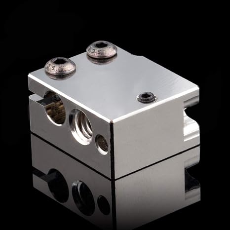 High Temperature Plated Copper Heater Block Compatible with Anycubic Vyper Sidewinder X1 X2 FLSUN SR Volcano Hotend PT100 Cartridge Sensor DDB Extruder 3D Printer (Copper)
