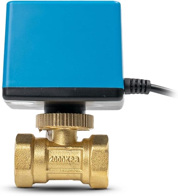 Xenon Smart Su Vanası | Motorlu Otomatik Kapama 3/4" DN20 Yerden Isıtma ve Tesisat Uyumlu XSMSV20