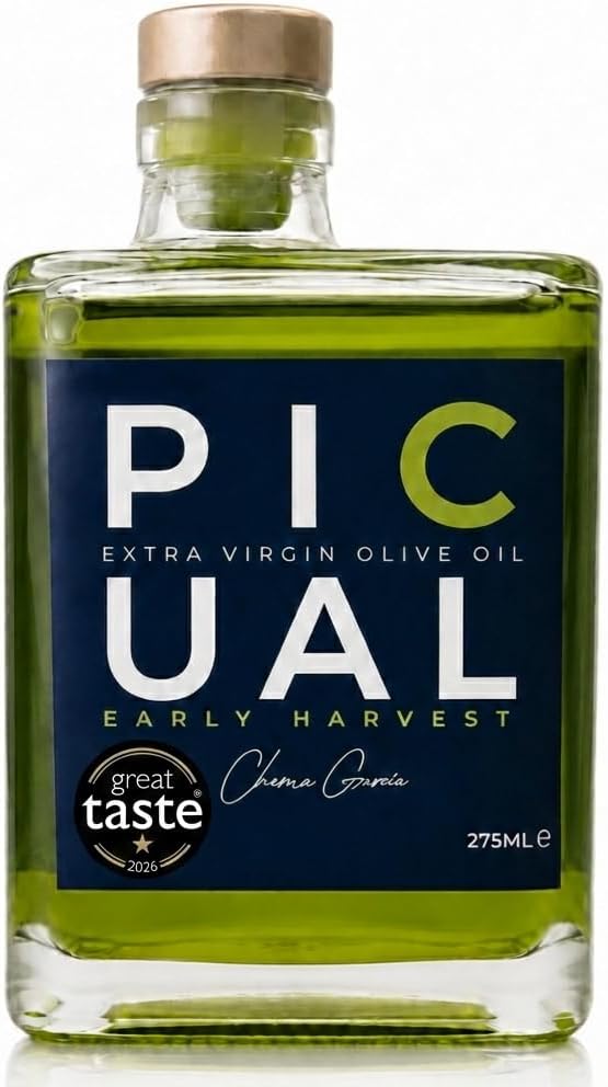 By Chema Early Harvest EVOO - Great Taste Award, High Polyphenol, 275ml | Great Taste & LIOOC Gold Award Winner, Michelin-Star Quality, 0.14% Ultra-Low Acidity, High Polyphenol