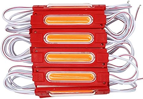 YSY LED Storefront Lights Outdoor Module Light COB LED Lights with Tape Adhesive Waterproof Storefront Window Light for Business Store Advertising Signs 20pcs (Red)