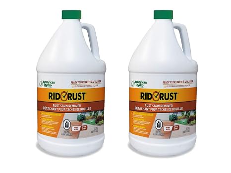 American Hydro Systems 2662 Rid O' Rust Liquid Rust Stain Remover, 1 Gallon, 2 Pack