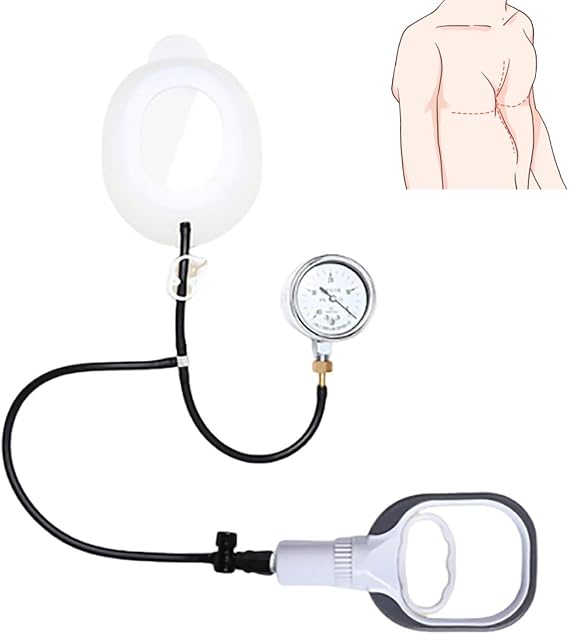 Pectus Excavatum Vacuum Bell - Pectus Excavatum Orthosis Brace for Adults and Child, Corrects Sunken Chest, Vacuum Bell Therapy, Comfortable Fit Powerful-L