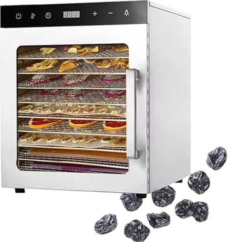 Home Freeze Dryer with 10/12 Stainless Steel Tray, 24 Hour Timer and Food Dryer with 194 Degrees F about 90 C, 10 Tier, 110V, Ideal for Storing Fruits, Vegetables, Food