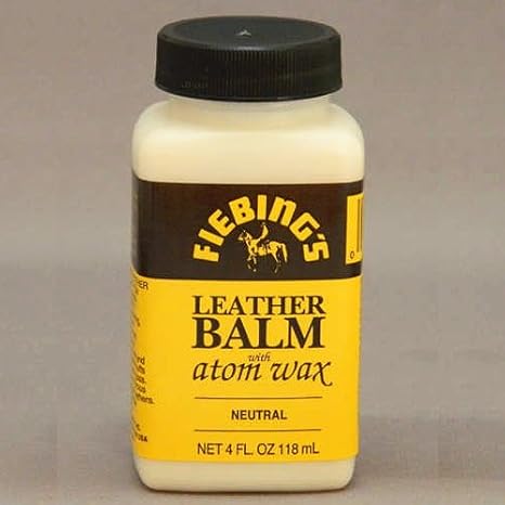 4 Oz46; Leather Balm With Atom Wax Neutral By Fiebing