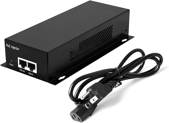10G POE++ Injector, IEEE802.3af/at/bt 90W, Converts a Non-PoE Port to A PoE++ 10G Port, High Power Gigabit PoE Injector for IP Cameras, Wireless Bridge, Access Control, Desktop,Wall-Mount