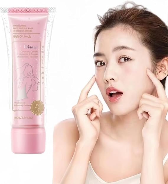 Whitening Cream, Niacinamide Body and Face Lotion, Double Tube Tone Up Moisturizer with Vitamin C, Perfect for All Skin Types, Skin Whitening Lotion, Body & Face Cream 1 Piece