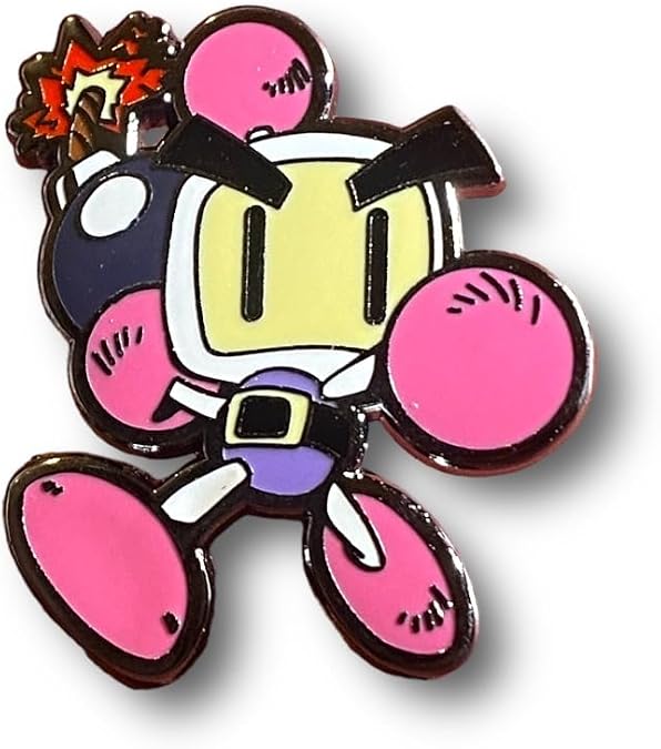 Game pin inspried by Bomerman Pin bomerman plush pin bomerman ps bomerman merch bomerman r super bomerman gaming enamel pin gmaing gift for gamers