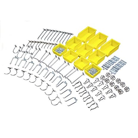 Pegboard Hook/Bin Assortment, w/95 Pieces