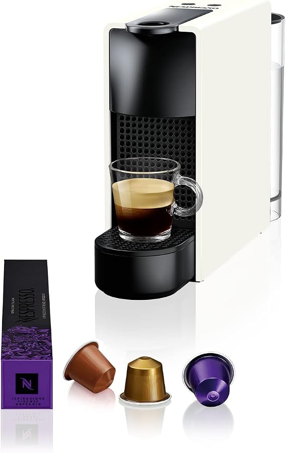 Nespresso C30 Essenza Mini Kapsüllü Kahve Makinesi, Beyaz [Enerji Sınıfı A]