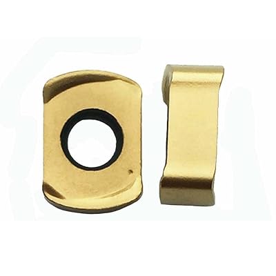 GBJ 10pcs BLMP0603R-M Gold Fast Feed Carbide Milling Inserts Face milling Slotting Milling Carbide Inserts Cutting Tools Fast Feed End Mill Holder