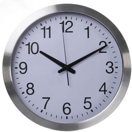 Perel Aluminium Wall Clock Diameter 40 cm