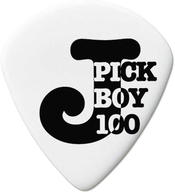Pickboy J-Pick, White, Cellulose, 1.00mm, 10 picks