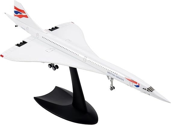 1/200 Concorde Supersonic Passenger Aircraft Air British Airways Model for Static Display Collection