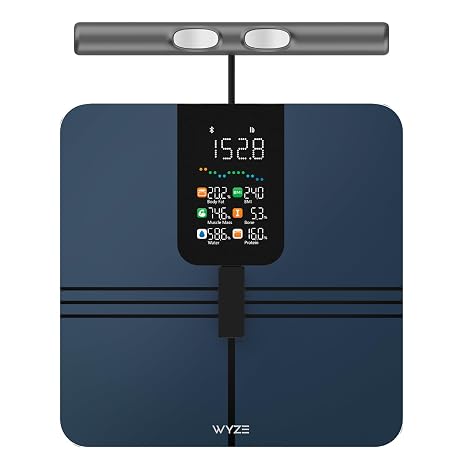 Wyze Smart Scale BodyScan with Handle, Bluetooth, 400 lbs, Black