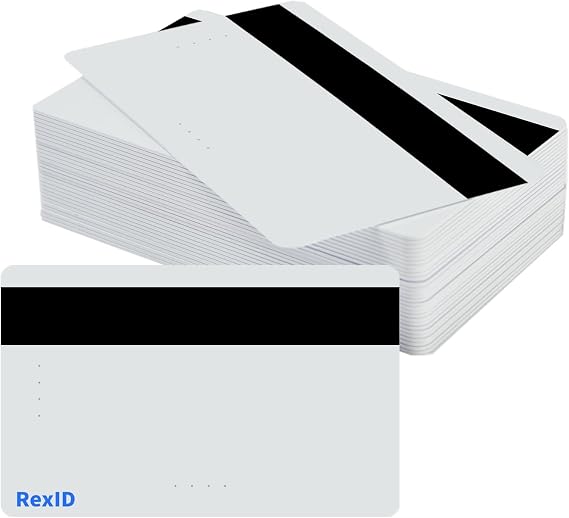 RexID Unprogrammed 125KHz 50 Pcs Blank Chip Card with Hi-Co Magnetic Stripe ISO Proximity Card Working with RexID Decoder for Flexible Programming of H10301 FC,and ID Range for On-Demand Production