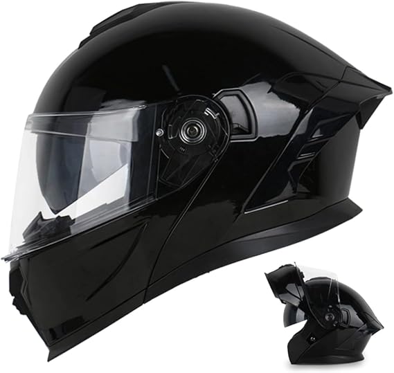 Modular Motorcycle Helmet DOT Approved with Dual Visor Full face Helmets for Adults