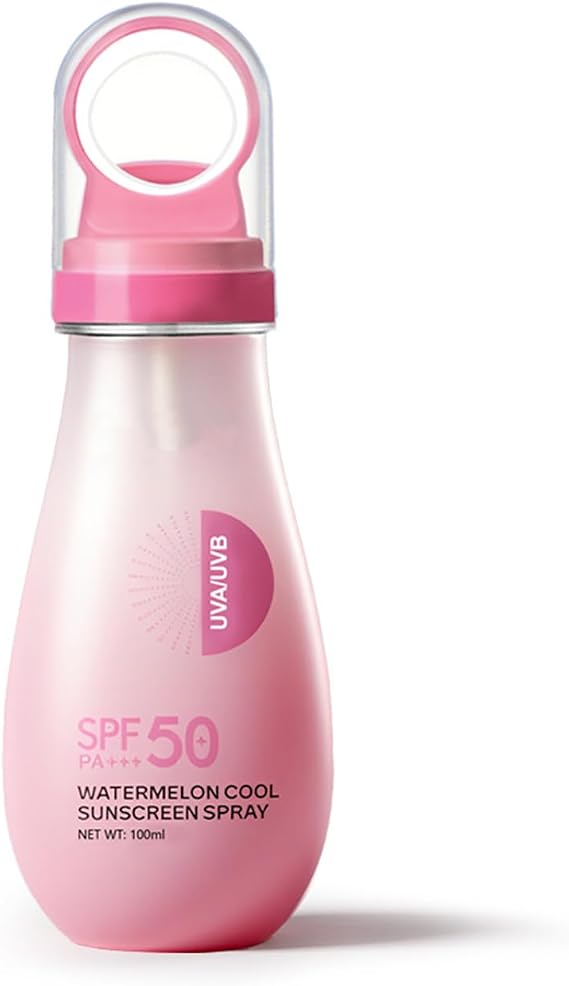 SPF50 Sunscreen Mist, Anti-Shine Face Sun Cream SPF 50 for Oily Skin, Broad Spectrum UVA/UVB Protection, Infrared & Pollution Shield, Water Resistant, Invisible Finish (#1, 100ml)