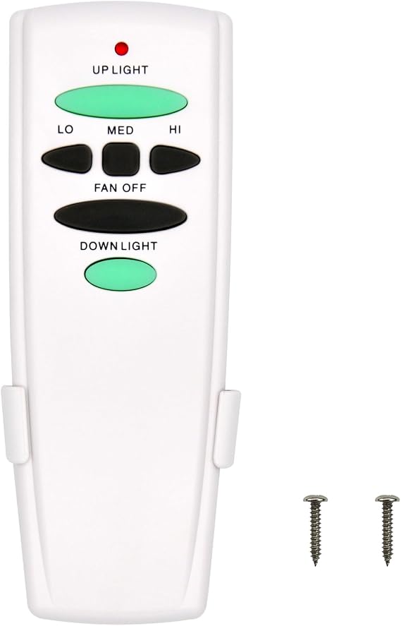 Replacement Remote for Hampton Bay Ceiling Fan Remote Control,with Up Down Light Control Dimmer 3-Speed, for UC7078T CHQ7078T UC7083T CHQ7083T L3H2010FANHD Fan-HD6UDL(Remote Only)