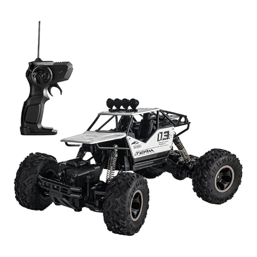 1:16 Remote Control Crawler 4WD Off-Road Aluminum Wheel Big Foot Car 2.4GHz Long Range Control Fast Drift for Boys 6