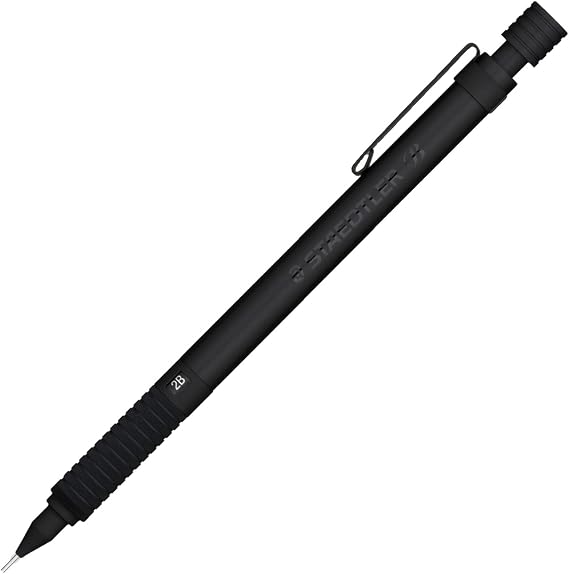 Staedtler 925 35-03B Mechanical Pencil, 0.01 inch 0.3 mm, for Drafting, All Black