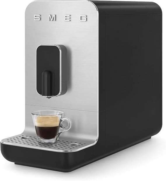 Smeg BCC01BLUS Fully Automatic Coffee Machine, Black