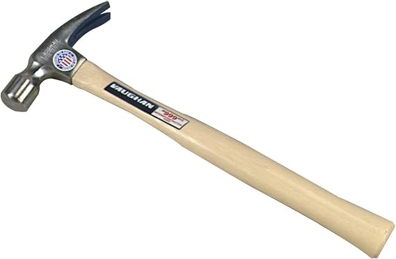 Vaughan 124-00 99 16-Ounce Pro-16 Rip Hammer, 16-Ounce, Smooth Face, Hickory Handle