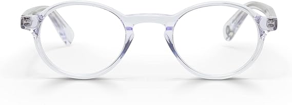 eyebobs - Board Stiff (Wide) | Premium Reading Glasses for Men and Women | Round Frame for Wide Faces | Sizes 0.0x - 4.0x
