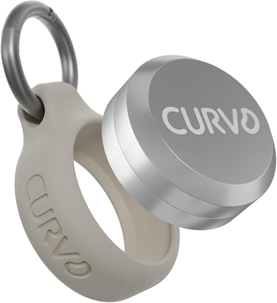 CURVD Premium Carrying Case - Durable Travel Keychain Container, Waterproof Holder for Earplugs, Pills, Coins Compatible with Loop, Eargasm & Vibes, Mini Purse Pill Box Container (Honey)