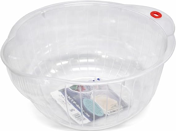 Inomata Plastic Japanese Bowl, 9-3/4-Inch, Clear
