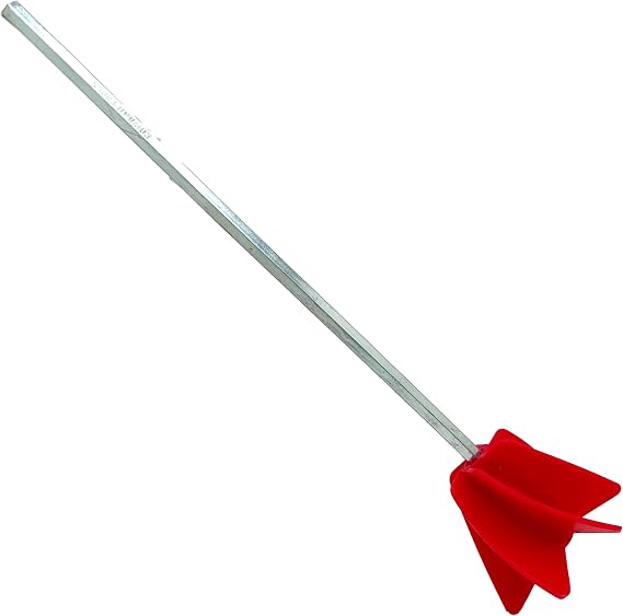 Edward Tools Paint Mixer Drill Attachment - Helix Mixer for 1 Gallon of Paint Epoxy, Resin, Silicone - Consistent Even Flow Stirrer Paddle - Works with all 3/8 and larger drills (1)