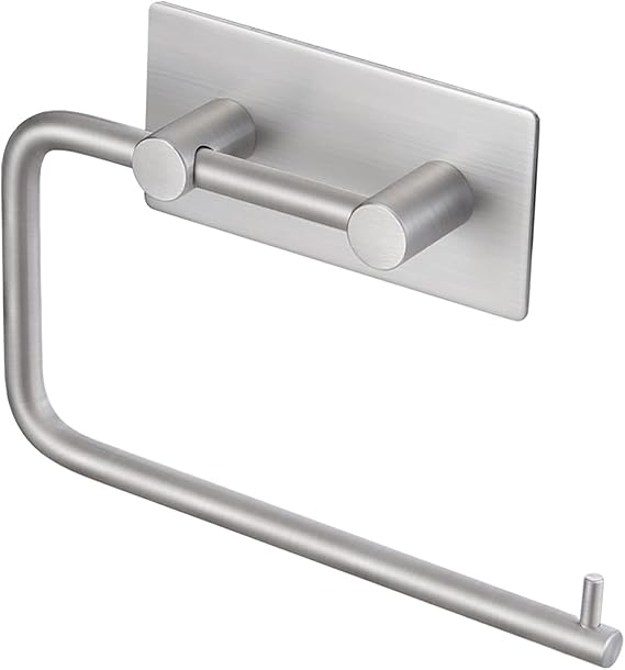 KES Self Adhesive Toilet Paper Holder, Stainless Steel, Brushed Nickel