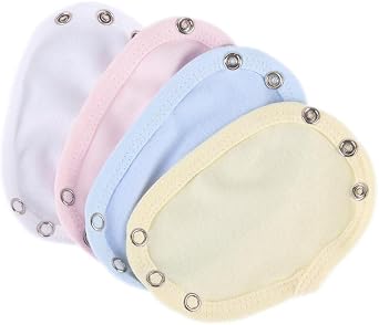 gofidin 4PC Baby Bodysuit Extender for Baby Boys Girls Kids Romper Crotch Extenter Bodysuit Jumpsuit Diaper Romper Lengthen Extend Film(multicolor)