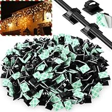 Eboot 100 Pieces Adhesive Cable Wire Clips Strong Cord Clips Wire Holders Cable Cord Management Straps Clamps Tie Holder for the Wall, Under Desk, Car, Office and Home