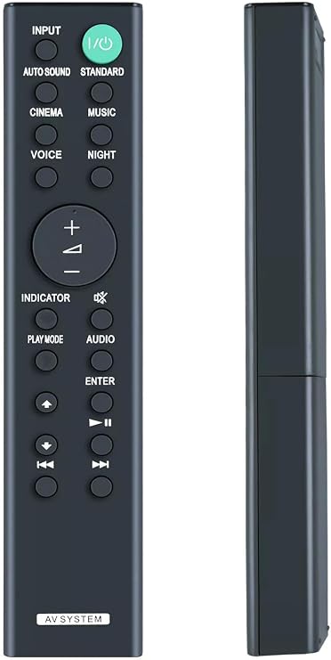 Replacement Remote Control for Sony HT-S100F HT-SF200 HT-SF150 Soundbar