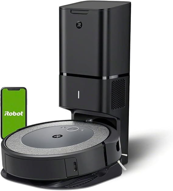iRobot Roomba i3+ EVO (3550) Self-Emptying Robot Vacuum Now Clean by Room with Smart Mapping, Empties Itself for Up to 60 Days, Works with Alexa, Ideal for Pet Hair, Carpets, Roomba i3+
