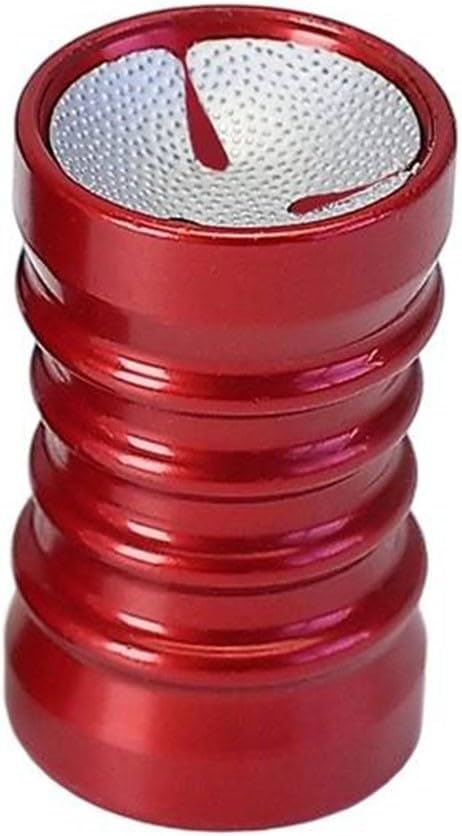Portable Aluminum Alloy Pool Cue Scuffer 2 in 1 with Needle Activator and Leather Polisher for Billiard Cue Maintenance (Red)