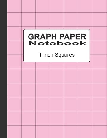 One Inch Graph Paper Book: 1 Inch Per Square Grid Pages Cover Cupid Pink