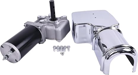Solarhome 12V 1.2 HP 60 RPM 60:1 900W Dump Truck Roll Tarp Motor with | Chrome Cover