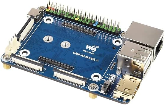 Mini Base Board (A) Compatible with Raspberry Pi Compute Module 4 Suitable for Evaluating The RPi CM4 Or Being Integrated Into End Products Powerful Functions in a Credit Card Sized Body