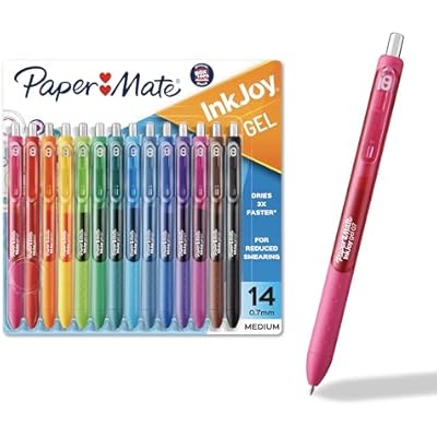 Paper Mate InkJoy Gel Pens, Assorted, Medium Point 0.7mm, 14 Count - Smooth Writing, Back to School, Teacher Supplies, Journaling, Note-Taking, Doodling