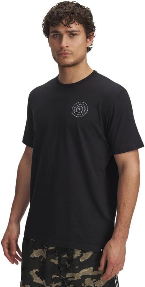 Under Armour Men's Project Rock Wire Short Sleeve T Shirt