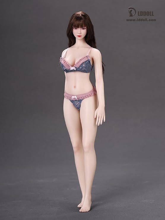 1/6 Figure, Women's, Super Flexible, Seamless Skin Ruling, Silicone Fingers + Makeup (28 L), Connectable HT, Toys, Super DUCK Head (Finger Wire Included, Mechanical Skeleton + Real Makeup