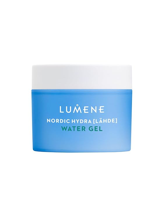 LUMENE Nordic Hydra [LAHDE] Water Gel | With Triple Hyaluronic Acid for All Day Hydration | Lightweight and Non-Greasy | Water-Based Niacinamide Face Cream for Oily Skin | Vegan | 1.7 Fl.oz.
