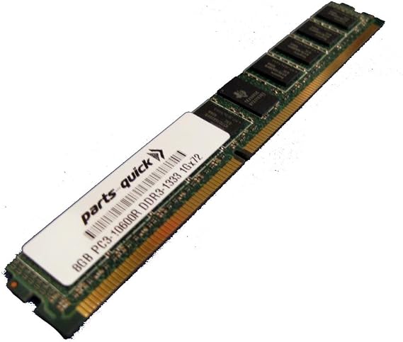 8GB Memory Upgrade Supermicro SuperBlade Module SBI-7426T-S3 DDR3 ECC PC3-10600 1333MHz 240 pin Registered VLP DIMM RAM (PARTS-QUICK Brand)