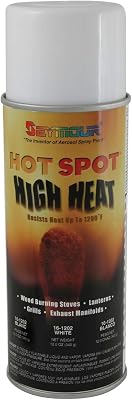 Seymour of Sycamore 16-1202 16 oz Hot Spot High Temperature Paint44; White - Pack of 6